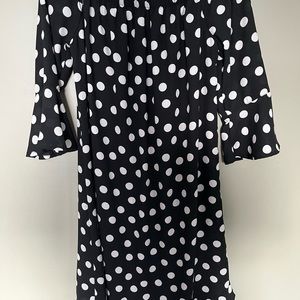 Brand new black and white dress